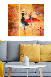 Quadro Decorativo em MDF Multicolor (3 Peças) – Total 70x50 cm, 3 mm espessura, 20x50 cm cada, 1 kg