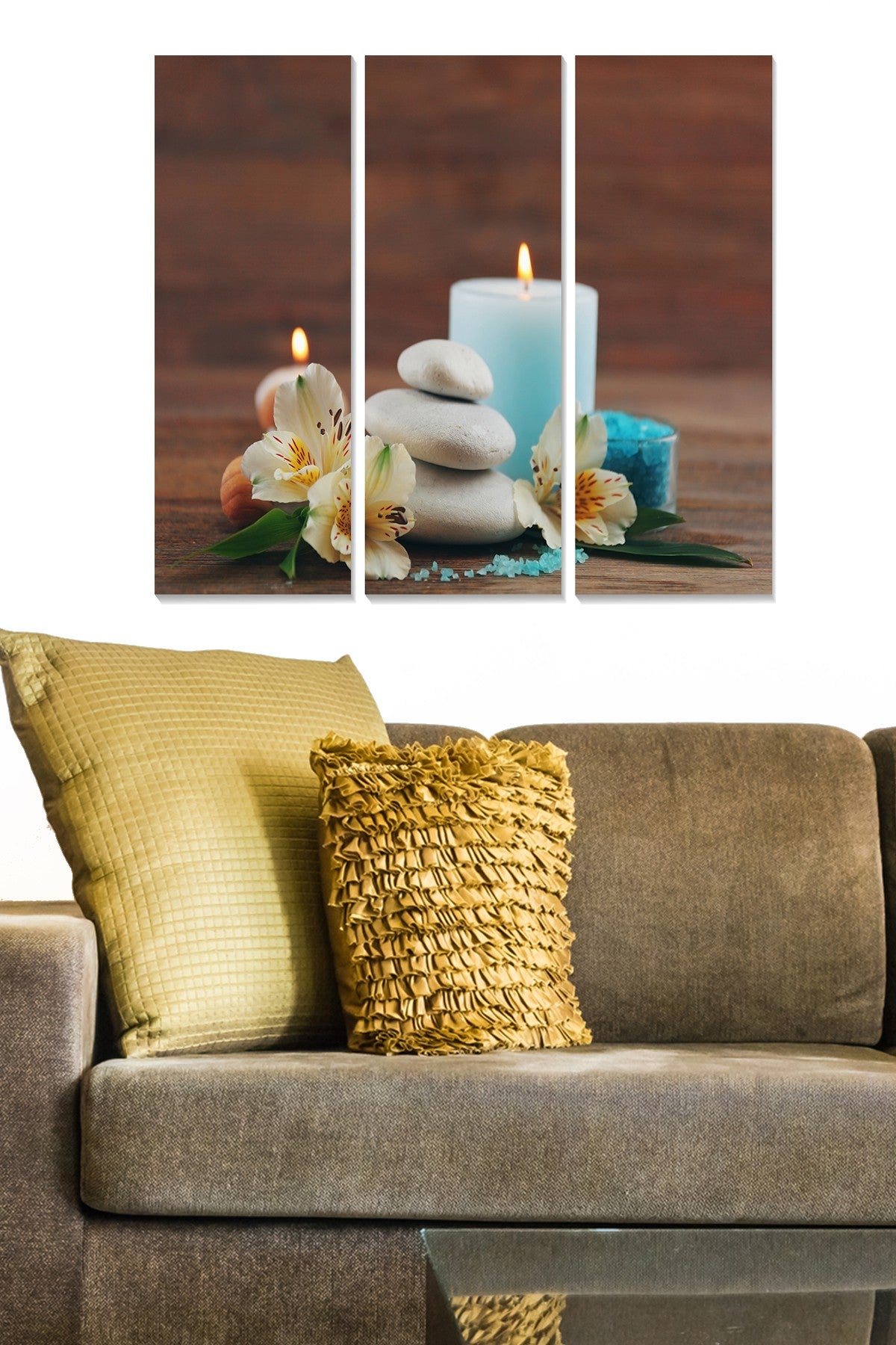 Quadro Decorativo em MDF Multicolor — Conjunto de 3 Peças, 70 x 50 cm (3 x 20 x 50), MDF 3 mm, 1 kg