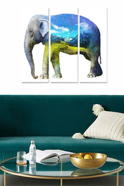 Quadro Decorativo em MDF Multicolor – Conjunto de 3 (3 mm) | 3x 20x50 cm | Tamanho Total 70x50 cm