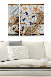 Quadros Decorativos em MDF Multicolor (3 Peças) – 20x50 cm cada, Total 70x50 cm, 3 mm (MDF409344754)