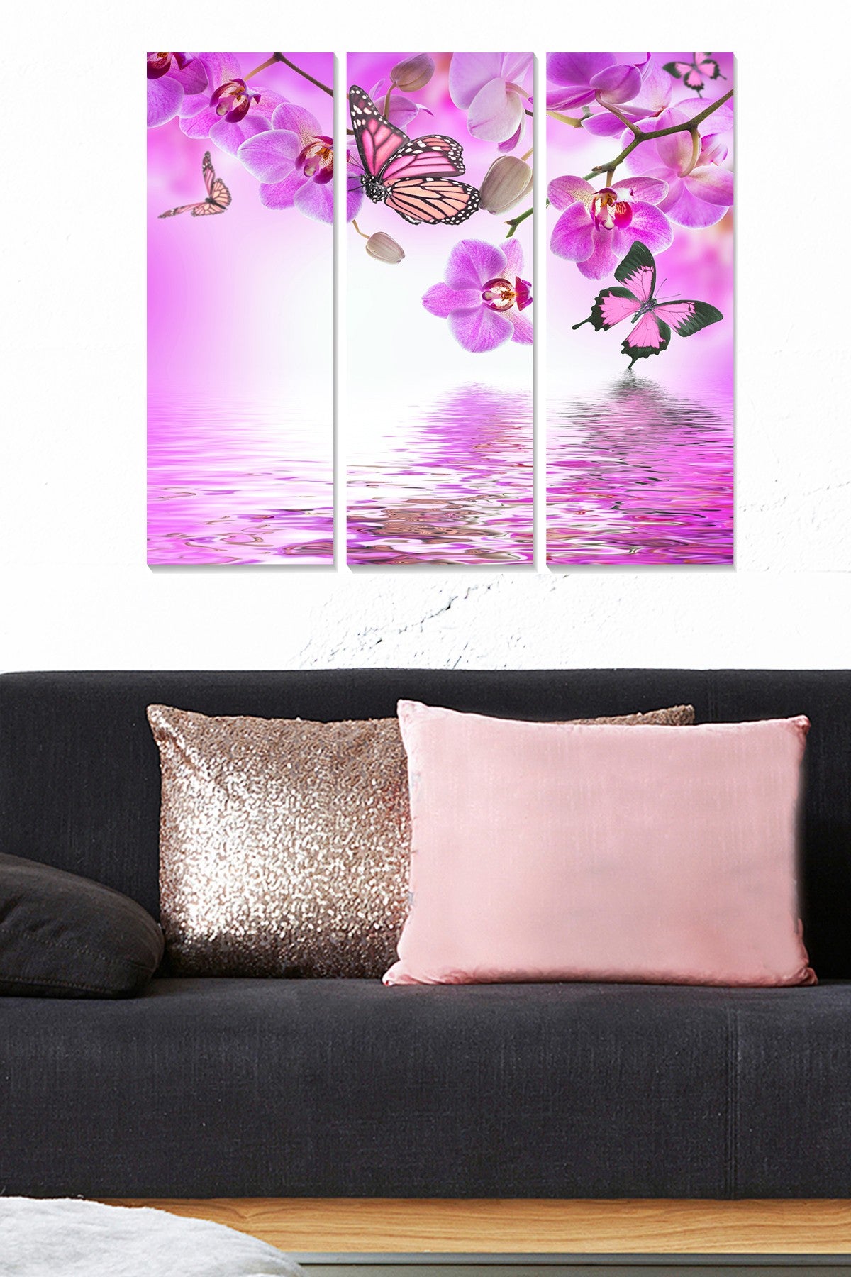 Quadro Decorativo MDF Multicolor – Conjunto 3 Peças, 70x50 cm (20x50 cm cada), MDF 3 mm – MDF40950