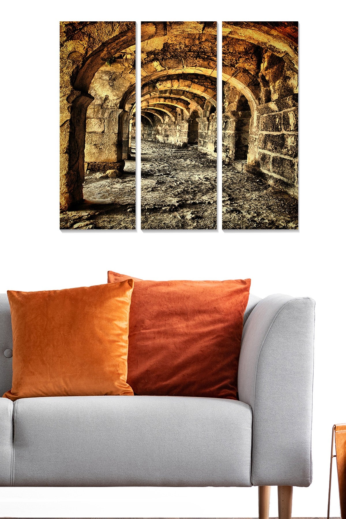 Tríptico Decorativo em MDF Multicolor 70x50 cm (3 mm)