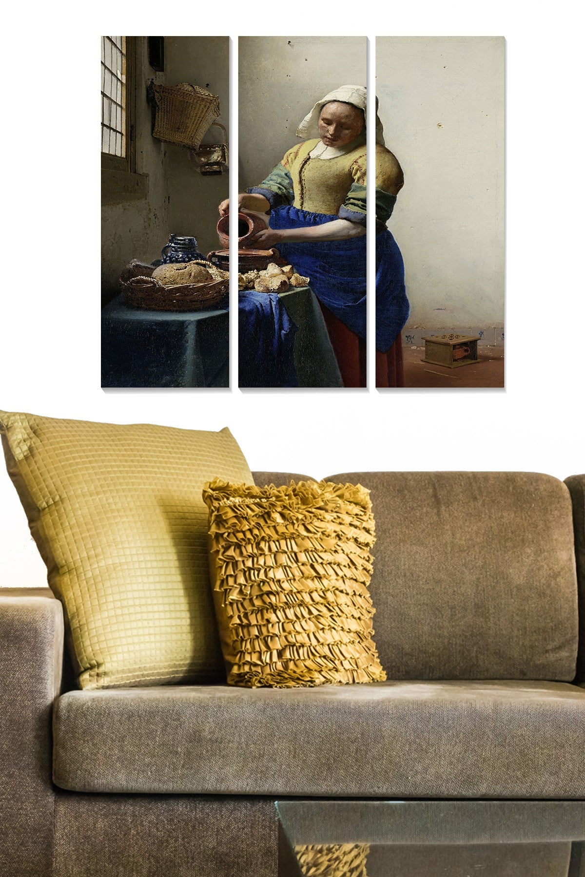 Quadro Decorativo em 100% MDF Multicolor (Conjunto de 3) – 70 x 50 cm, 3 mm