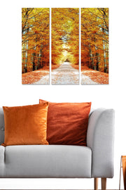 Conjunto de Quadros Decorativos em MDF Multicolor (3 Peças) – 70 x 50 cm (Total), 3 mm | MDF4122047