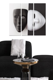 Quadro Decorativo em MDF Multicolor (Conjunto 3 Peças) — 100% MDF 3 mm, 20x50 cm cada, Tamanho Total 70x50 cm