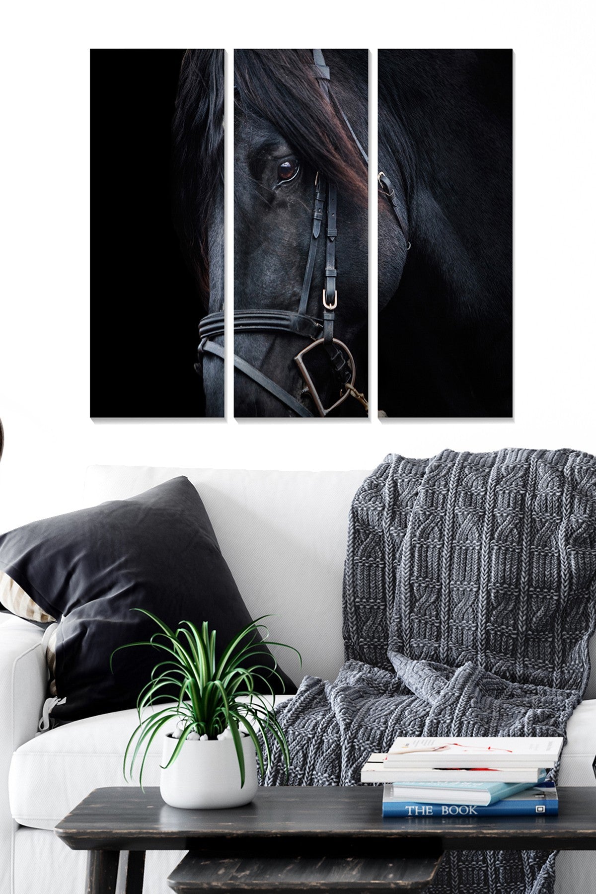 Conjunto de Quadros Decorativos em MDF Multicolorido – 3 Peças, 70x50 cm (20x50 cm cada), 3 mm