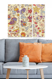 Quadro Decorativo em MDF Multicolor (3 Peças) | 20x50 cm cada, Total 70x50 cm | Espessura 3 mm