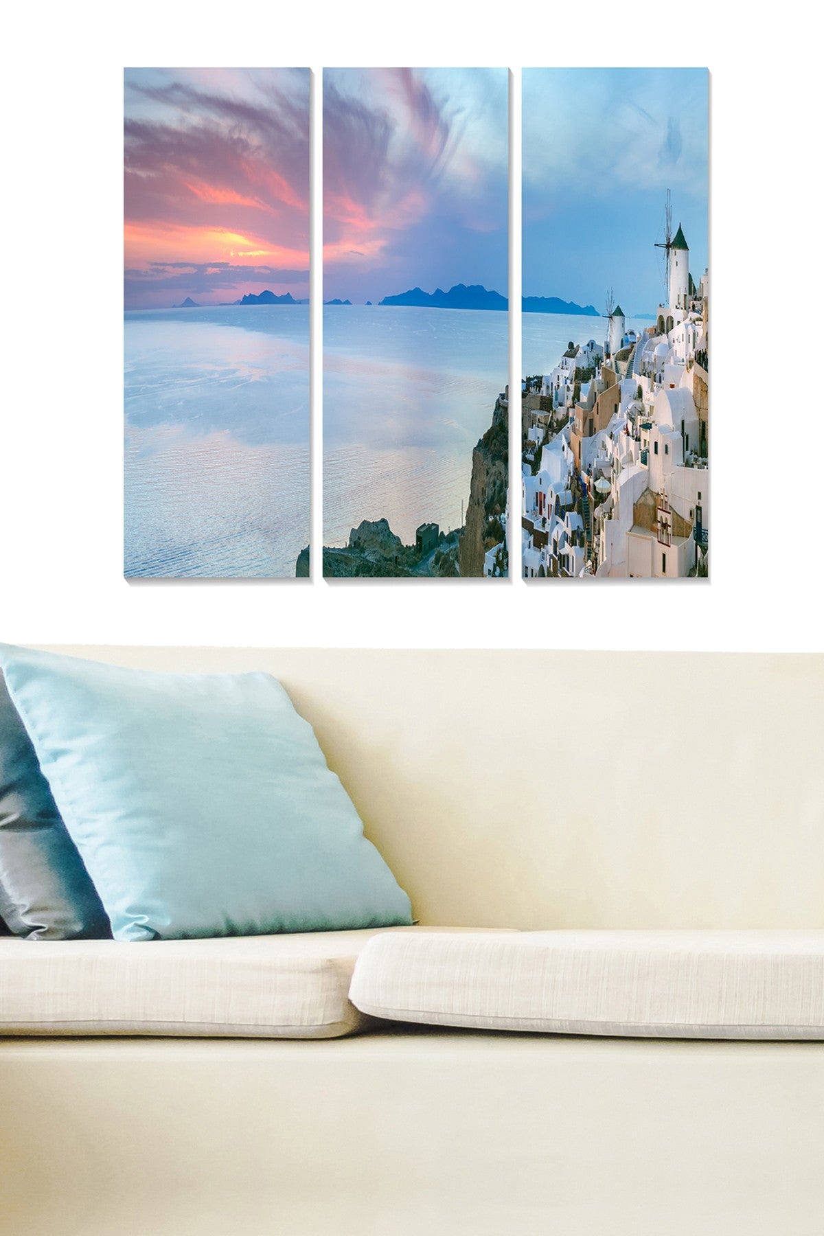 Quadro Decorativo em MDF Multicolor – Conjunto 3 Peças (20x50 cm cada, total 70x50 cm) – 100% MDF 3 mm