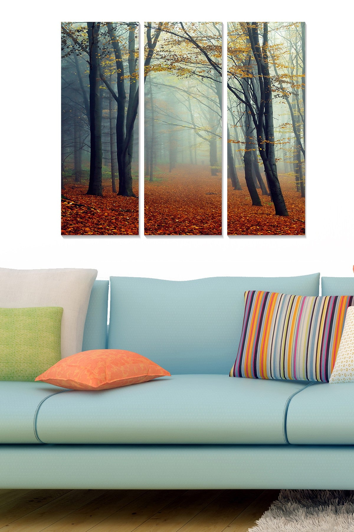 Quadro Decorativo em MDF (3 Peças) Multicolor – 70 x 50 cm – MDF 100% 3 mm