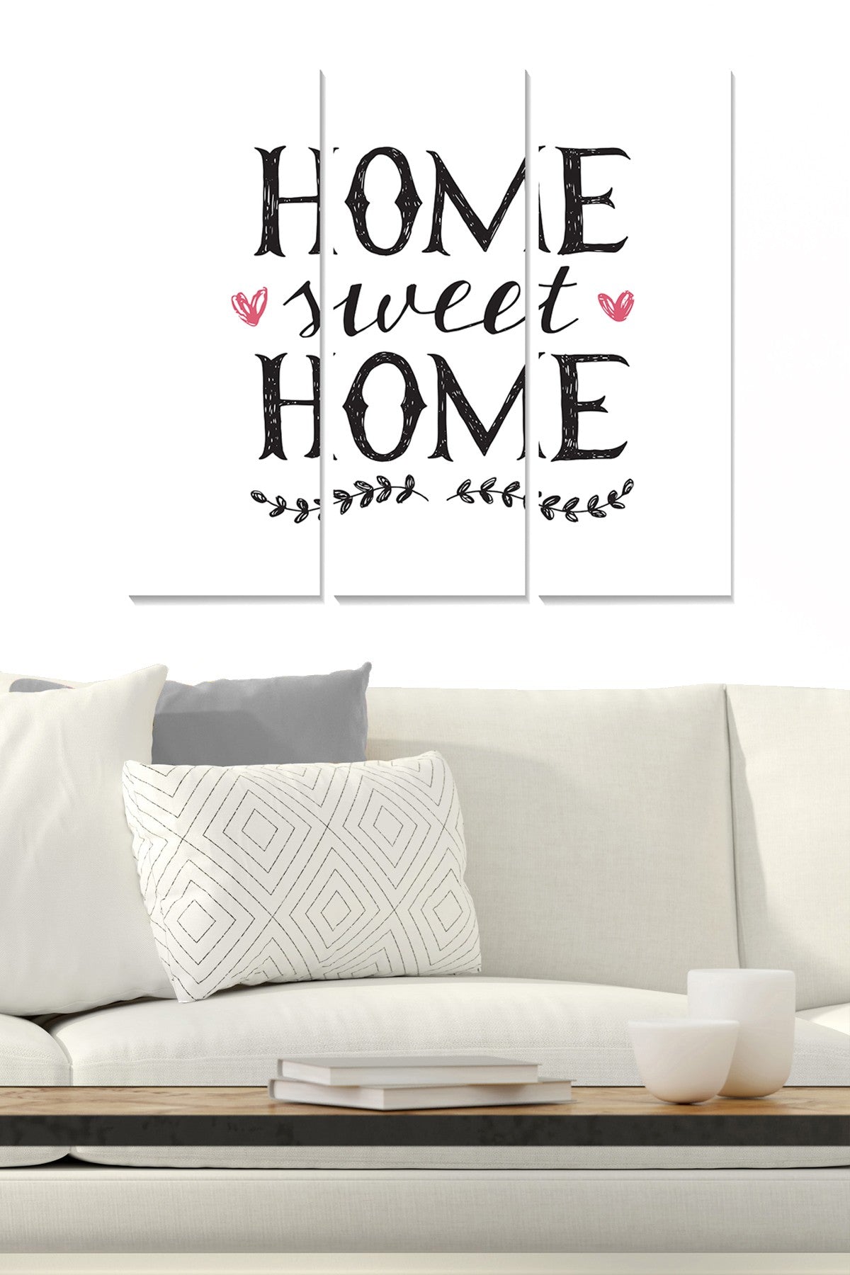 Quadro Decorativo em MDF (3 Peças) – Tríptico Multicolor 70x50 cm, espessura 3 mm | MDF429511009