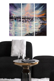 Tríptico Decorativo em MDF Multicolor – 3 Peças (20x50 cm cada), Tamanho Total 70x50 cm