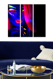 Conjunto de 3 Quadros Decorativos em MDF 100% Multicolorido – 70 x 50 cm (Espessura 3 mm)