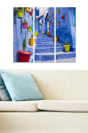 Quadro Decorativo em MDF Multicor — Conjunto de 3 Peças, 70x50 cm (cada 20x50 cm), 3 mm