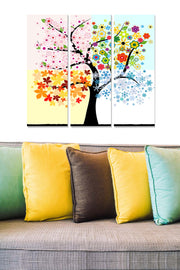 MDF4420918 – Conjunto de Quadros Decorativos em MDF Multicolor (3 Peças), 70 x 50 cm, 3 mm