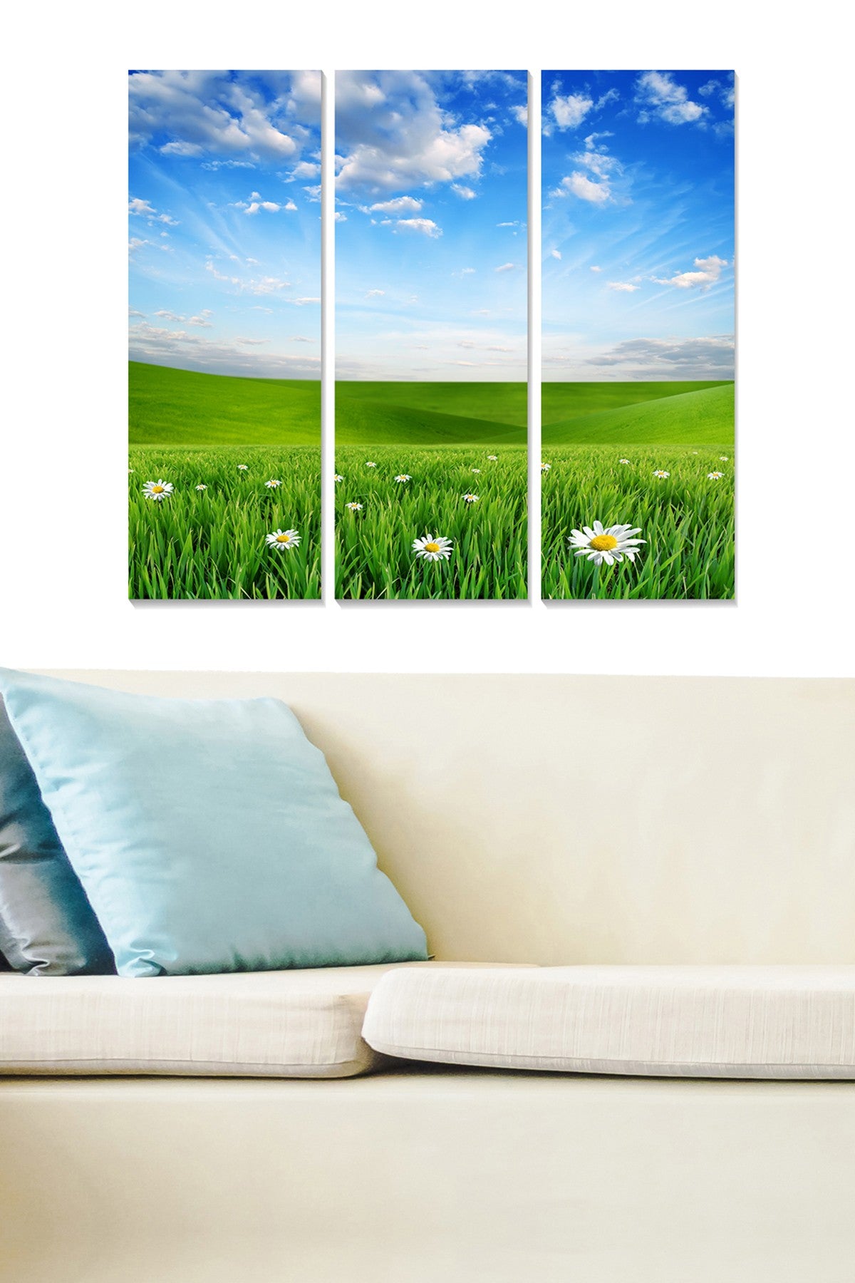Quadro Decorativo em MDF Multicolor – 3 Peças (20x50 cm cada) | Tamanho Total 70x50 cm | Espessura 3 mm | MDF44845879