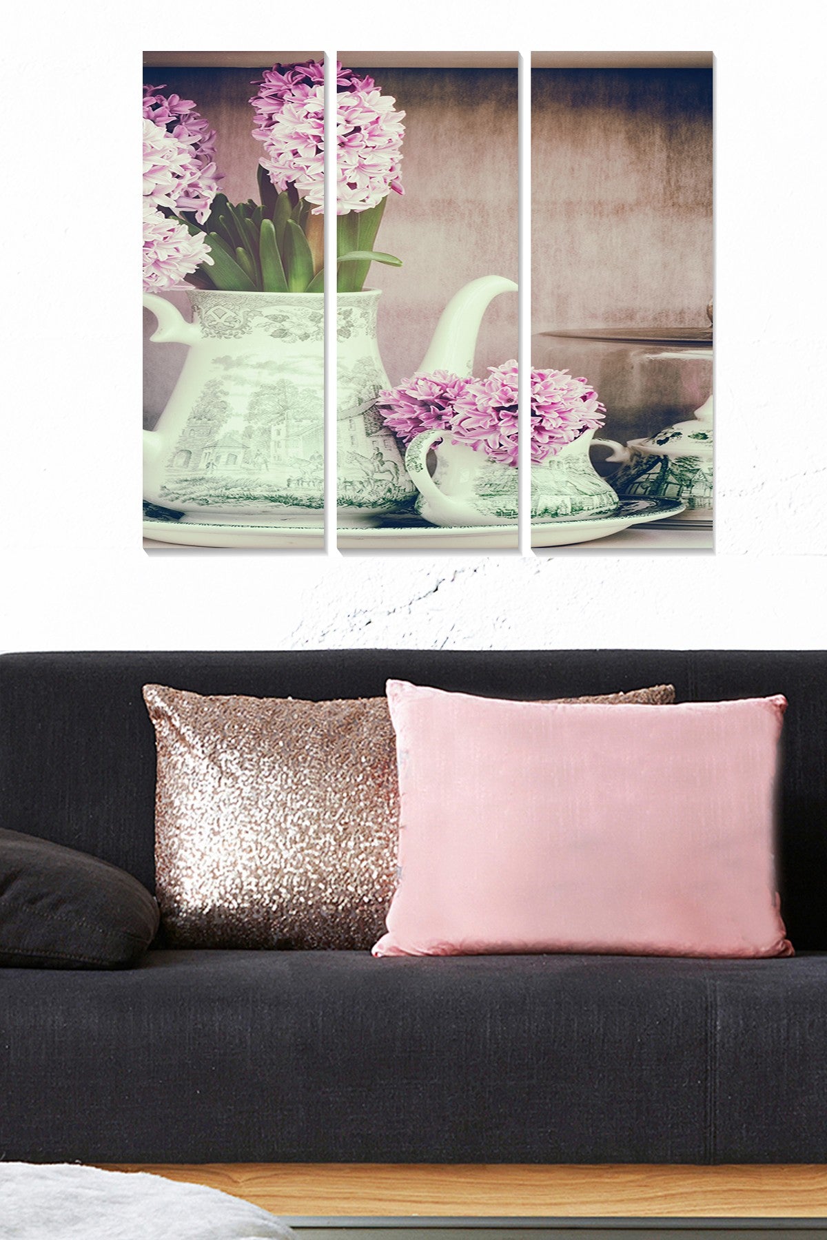 Quadro Decorativo em MDF Multicolor (3 Peças) – 20x50 cm cada, Total 70x50 cm, Espessura 3 mm