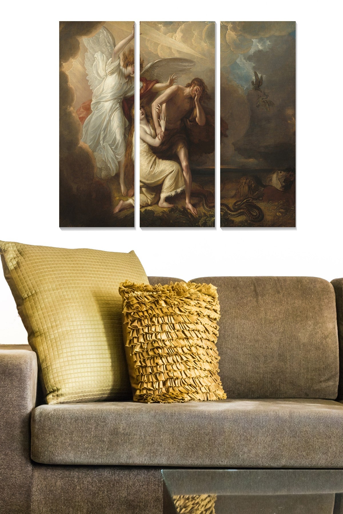 Quadro Decorativo em MDF Multicolor – Conjunto de 3 Peças (20 x 50 cm cada, 3 mm) – Tamanho Total 70 x 50 cm