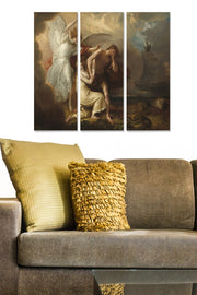 Quadro Decorativo em MDF Multicolor – Conjunto de 3 Peças (20 x 50 cm cada, 3 mm) – Tamanho Total 70 x 50 cm