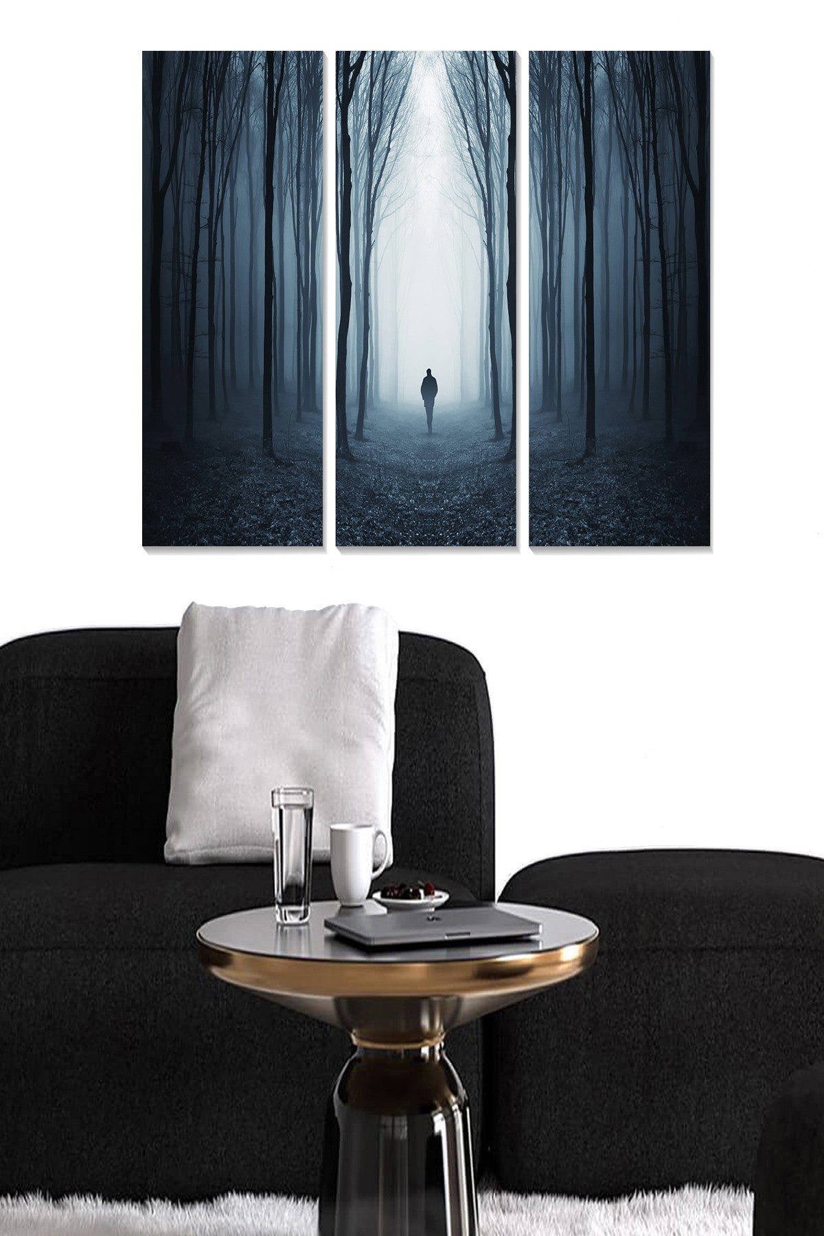 Quadro Decorativo Multicolor em MDF 3 mm – Conjunto de 3 Peças, 20x50 cm (cada), Total 70x50 cm