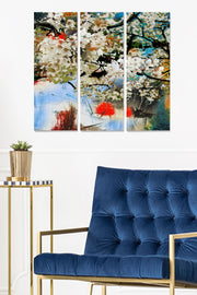 Quadro Decorativo em MDF Multicolor (3 Peças) – 70 x 50 cm Total, 3 mm