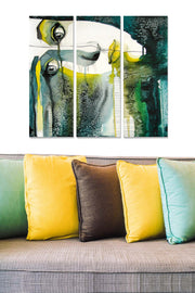 Quadro Decorativo em MDF Multicolor (3 Peças) – 20x50 cm cada, total 70x50 cm, espessura 3 mm