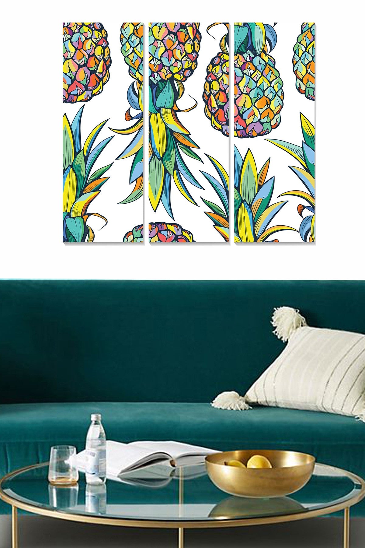 Quadro Decorativo em MDF – Conjunto de 3 Peças, Multicolor, 70x50 cm (MDF 3 mm)