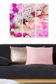 Quadro Decorativo em MDF Multicolor – Conjunto de 3 Peças (20x50 cm cada, total 70x50 cm, 3 mm)