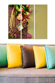 Tríptico Decorativo em MDF Multicor — 70x50 cm (3x20x50 cm), Espessura 3 mm — Ref. MDF4611449