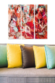 Quadro Decorativo 100% MDF Multicolorido (3 Peças) – 70 x 50 cm (20 x 50 cm cada), 3 mm