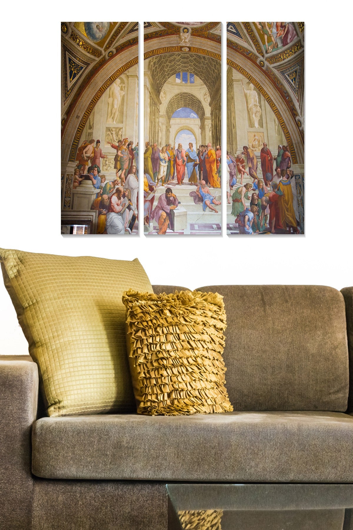 Tríptico Decorativo em MDF Multicolor — 70x50 cm (3 Peças, 3 mm)