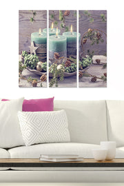 Quadro Decorativo em MDF Multicolor (Conjunto de 3) – Tamanho Total 70 x 50 cm, Espessura 3 mm