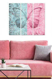 Quadro Decorativo em MDF Multicolor – Conjunto de 3 Peças (20x50 cm cada), Total 70x50 cm, Espessura 3 mm