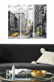 Quadro Decorativo em MDF Multicolor (3 Peças) – 70x50 cm, 3 mm