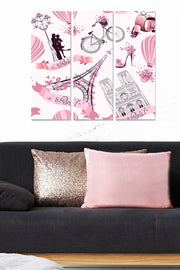 Quadro Decorativo em MDF Multicolor (3 Peças) 70x50 cm, 3 mm – MDF50138019