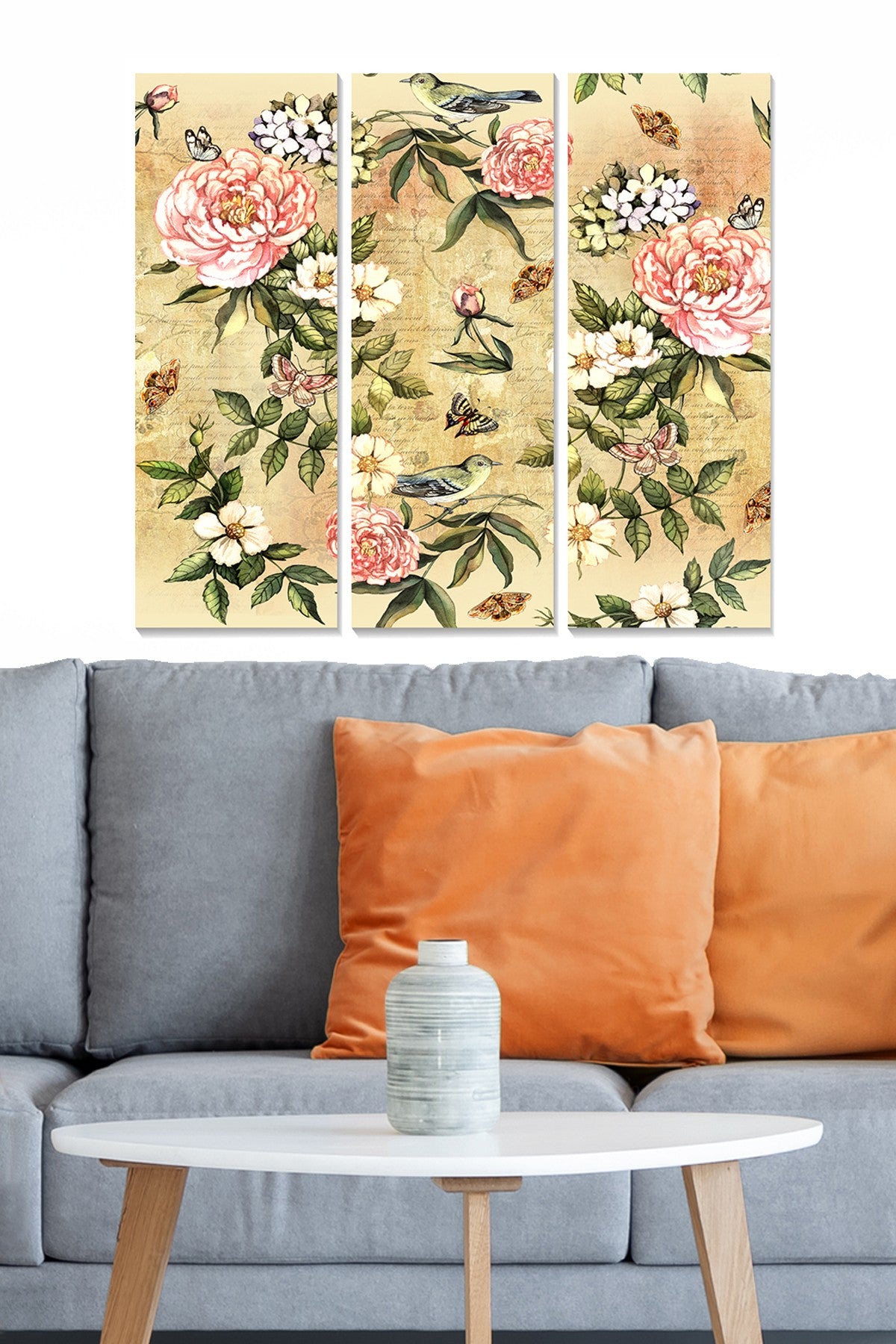 Quadro Decorativo em MDF – Conjunto de 3 Peças Multicor, 70x50 cm, 3 mm (MDF50167567)