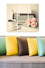 Conjunto de Quadros Decorativos em MDF (3 Peças) Multicolor – 20x50 cm cada, Total 70x50 cm, Espessura 3 mm