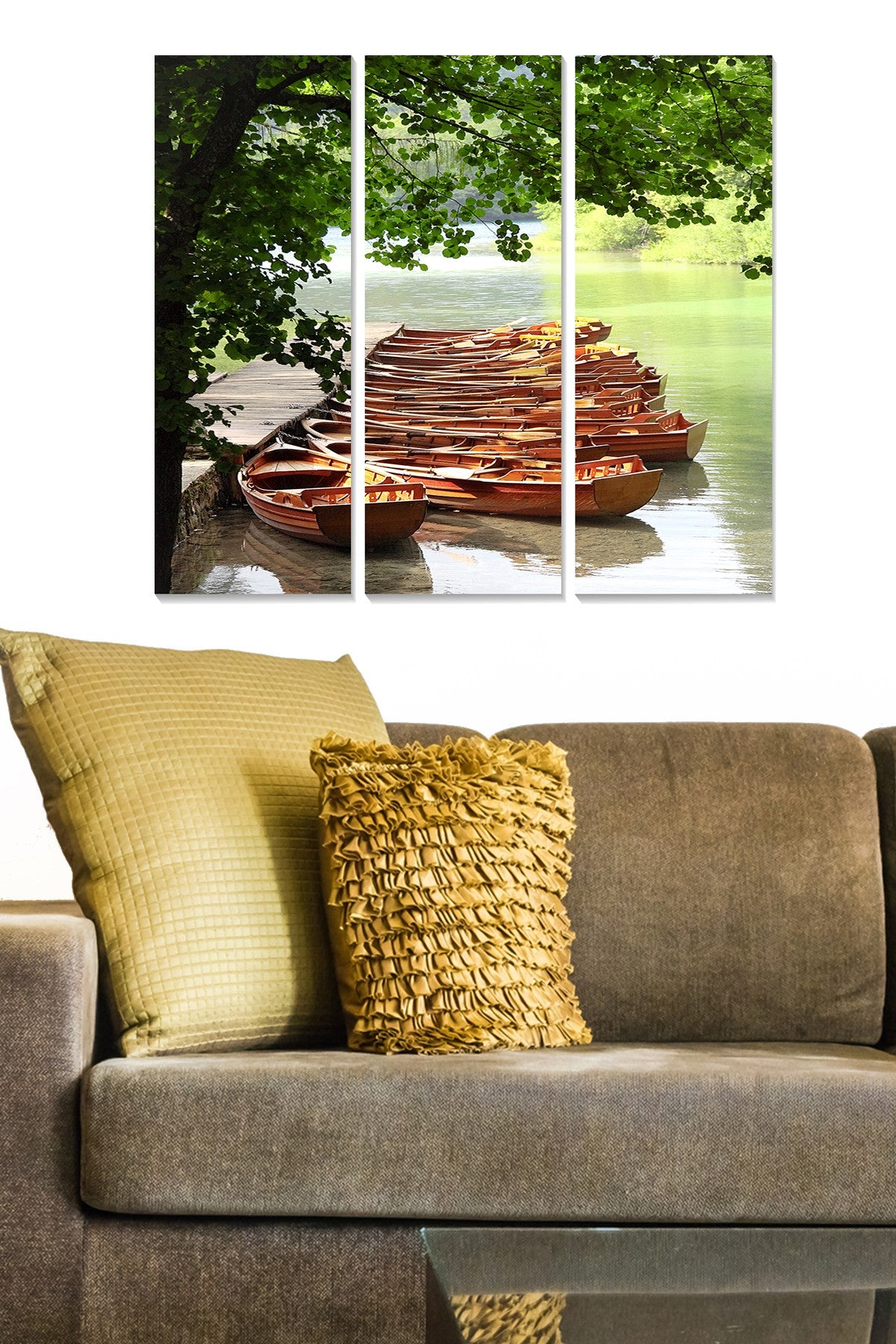 Conjunto de Quadros Decorativos em MDF (3 Peças) Multicolor – 20x50 cm cada (Total 70x50 cm), Espessura 3 mm – Ref. MDF5059752