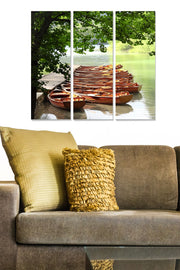 Conjunto de Quadros Decorativos em MDF (3 Peças) Multicolor – 20x50 cm cada (Total 70x50 cm), Espessura 3 mm – Ref. MDF5059752