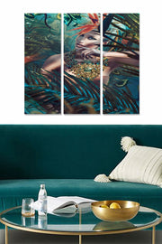 Tríptico Decorativo em MDF, Multicolor, 70 x 50 cm (3 Peças), Espessura 3 mm