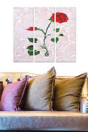 Tríptico Decorativo em MDF (3 Peças) Multicolor – 70 x 50 cm