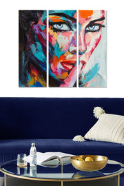 Conjunto de Quadros Decorativos em MDF (3 Peças) Multicolor | 20x50 cm cada, Total 70x50 cm – MDF511595950