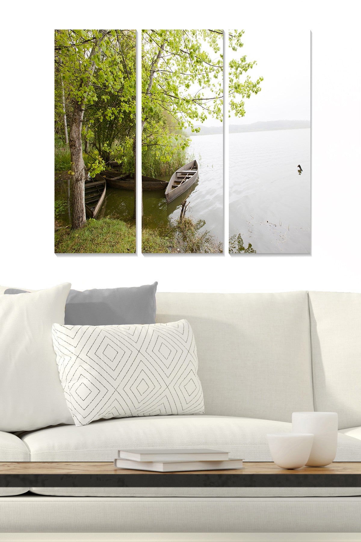 Conjunto de Quadros Decorativos em MDF (3 mm), Multicolor, 3 Peças, 70x50 cm