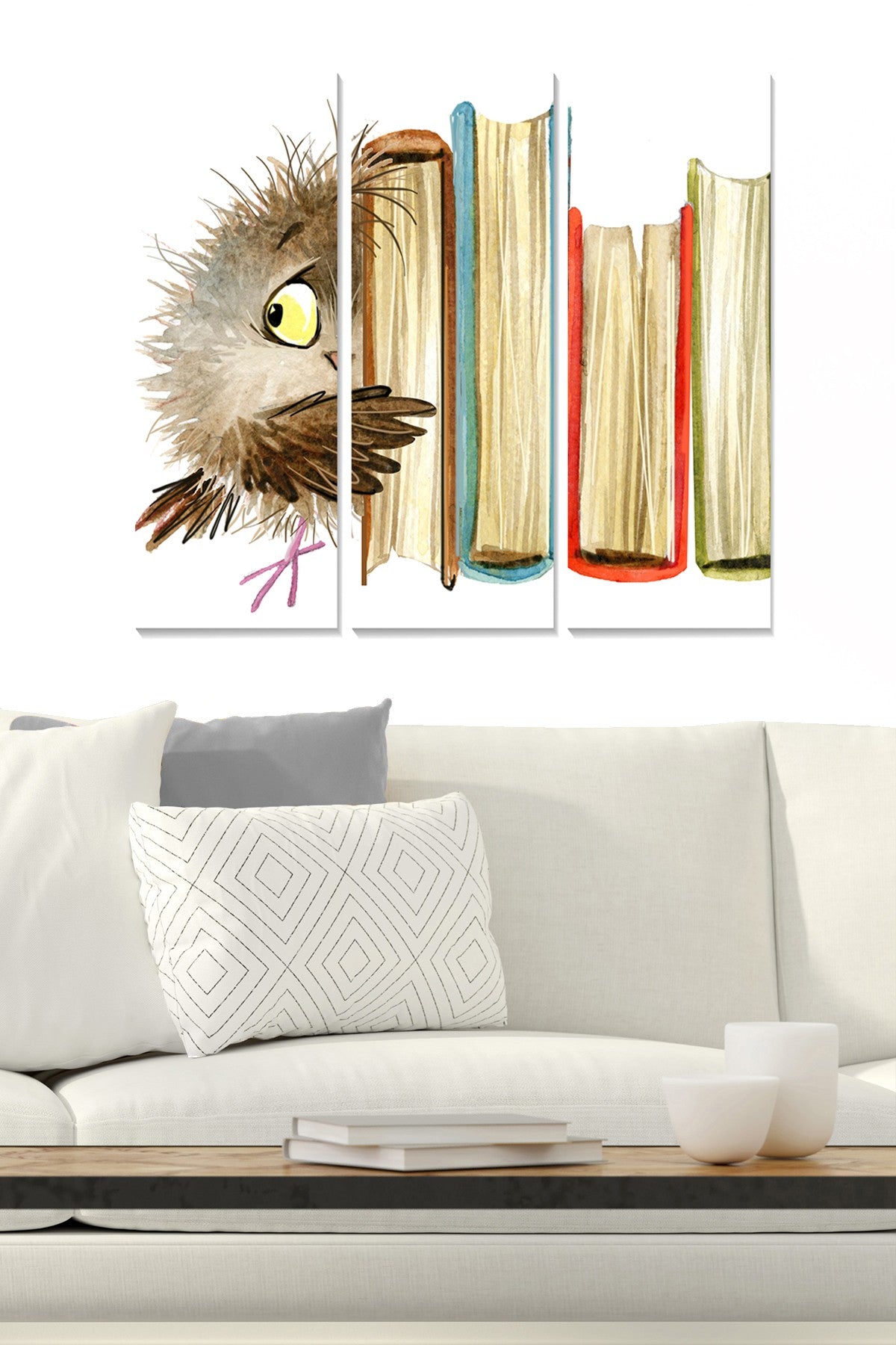 Quadro Decorativo em MDF Multicolor — Conjunto de 3 Peças (20x50 cm cada, total 70x50 cm), espessura 3 mm