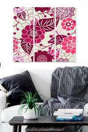 Tríptico Decorativo em MDF 100% (3 mm) Multicolor – 70 x 50 cm (Total), 3 Peças