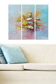 Quadro Decorativo em MDF Multicolor (Conjunto de 3 Peças) – Total 70x50 cm, Espessura 3 mm