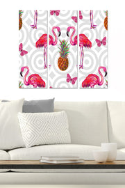 Quadro Decorativo em MDF – 3 Peças Multicolor 70x50 cm (3x 20x50 cm), Espessura 3 mm