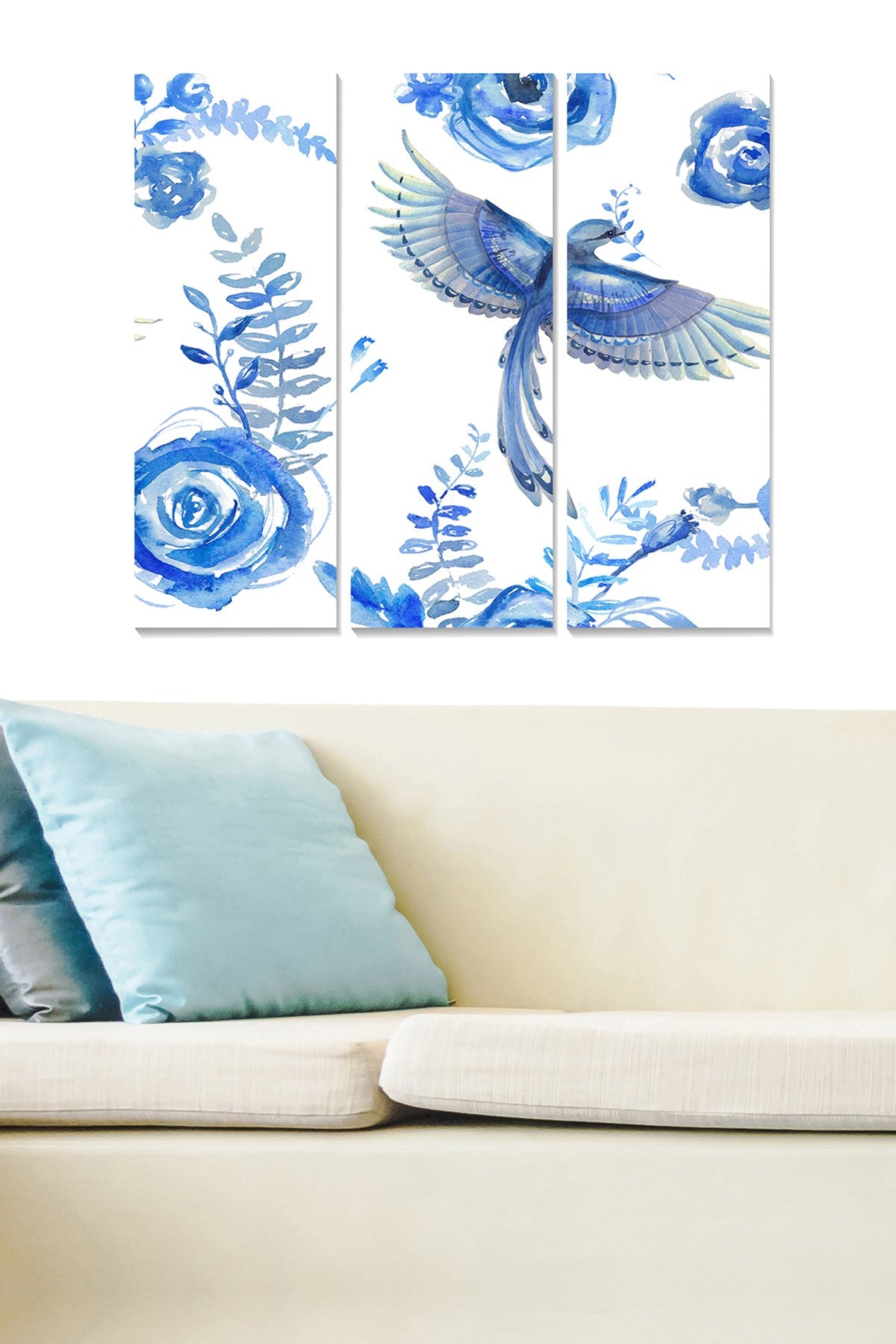 Quadro Decorativo em MDF Multicolor (Conjunto de 3 Peças) – Tamanho Total 70x50 cm, Espessura 3 mm