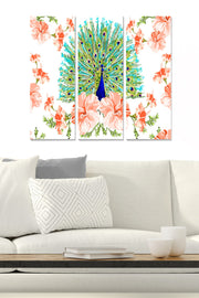 Quadro Decorativo em MDF Multicolor – Tríptico 3 Peças (20x50 cm cada; total 70x50 cm; 3 mm)