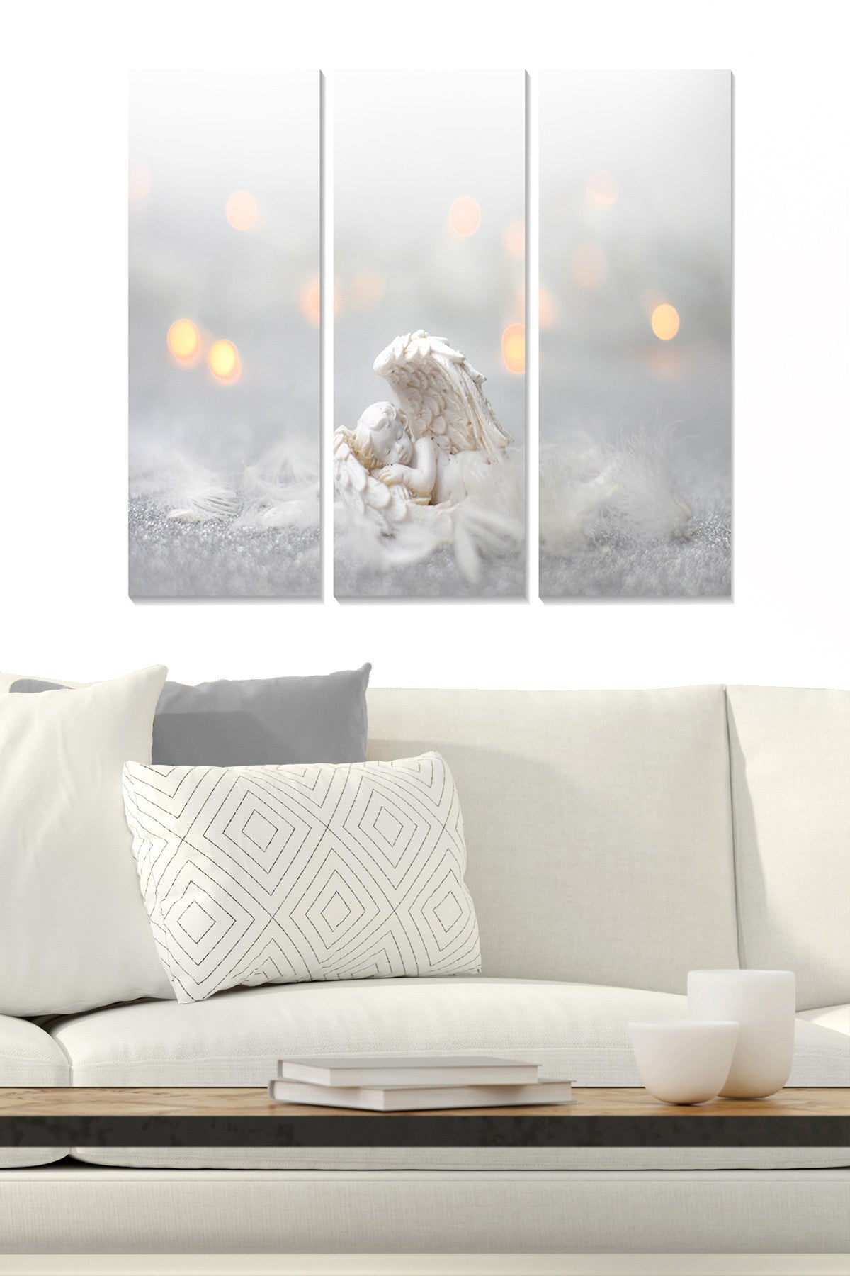 Quadro Decorativo em MDF Multicolor — Conjunto 3 Peças (20 x 50 cm cada), Tamanho Total 70 x 50 cm, Espessura 3 mm