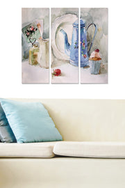 Quadros Decorativos em MDF 100% (3 Peças) Multicolor – 70 x 50 cm total (20 x 50 cm cada), 3 mm